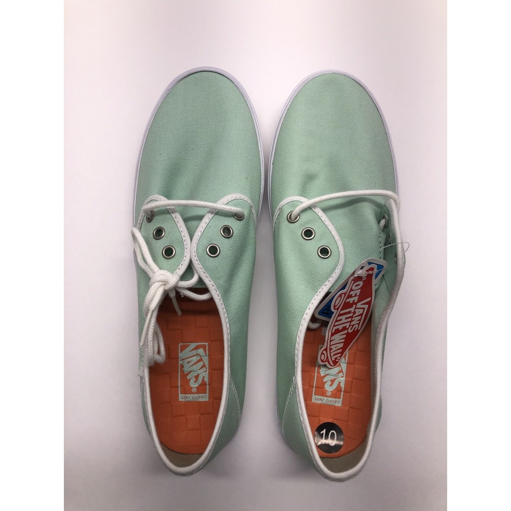 VANS Tazie SF Gossamer Green White Sneakers Womens Size 10 - Picture 2 of 11